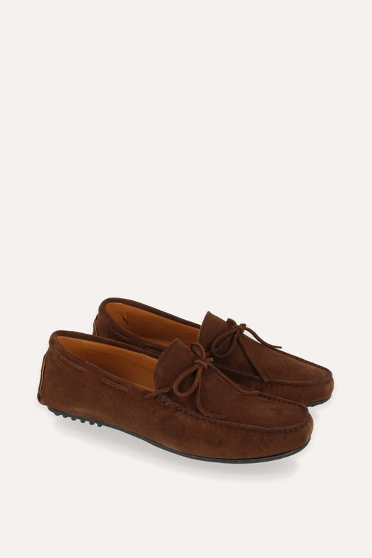 MOCASINES LAZO SERRAJE MARRÓN