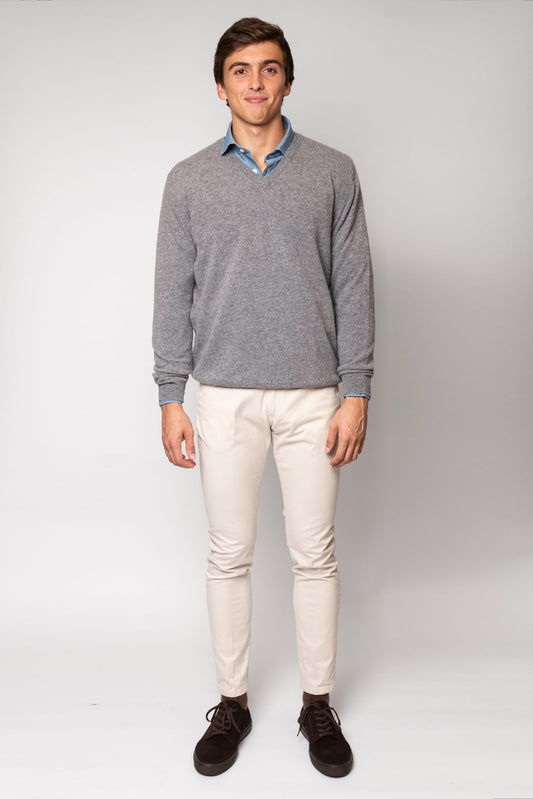 JERSEY CUELLO PICO GRIS