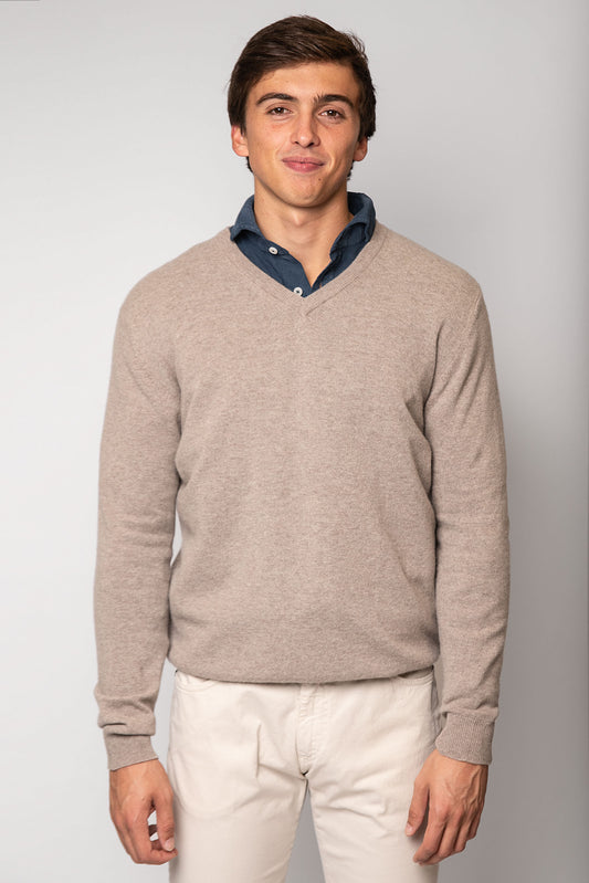 JERSEY CUELLO PICO BEIGE