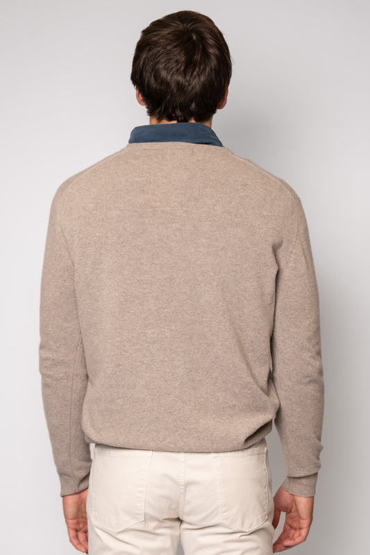 JERSEY CUELLO PICO BEIGE