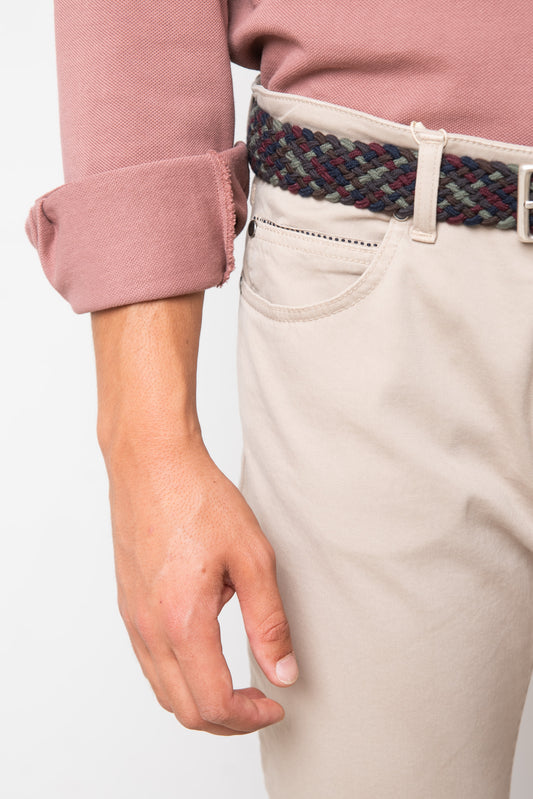 PANTALÓN 5 BOLSILLOS BEIGE OSCURO