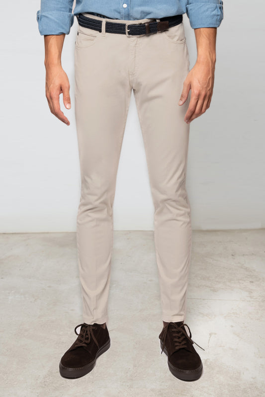 PANTALÓN 5 BOLSILLOS BEIGE