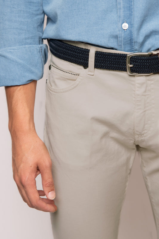 PANTALÓN 5 BOLSILLOS BEIGE