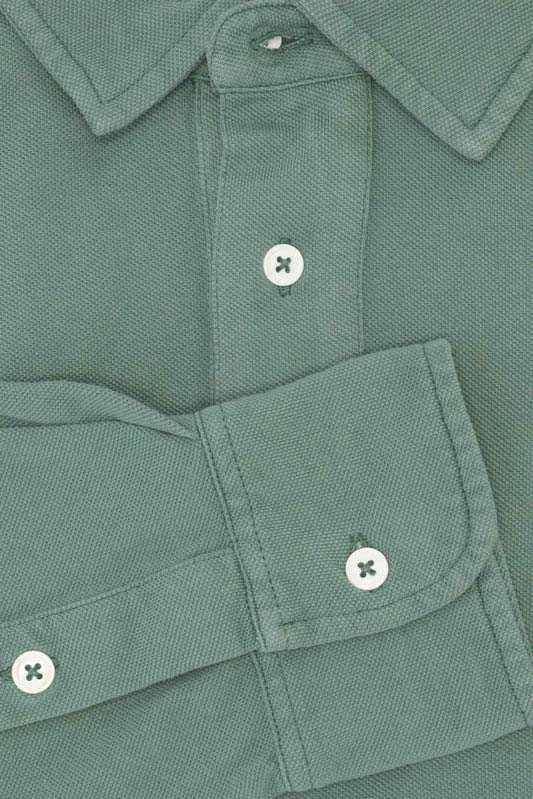 POLO PIQUÉ MANGA LARGA VERDE