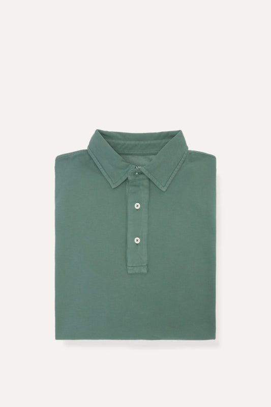 POLO PIQUÉ MANGA LARGA VERDE