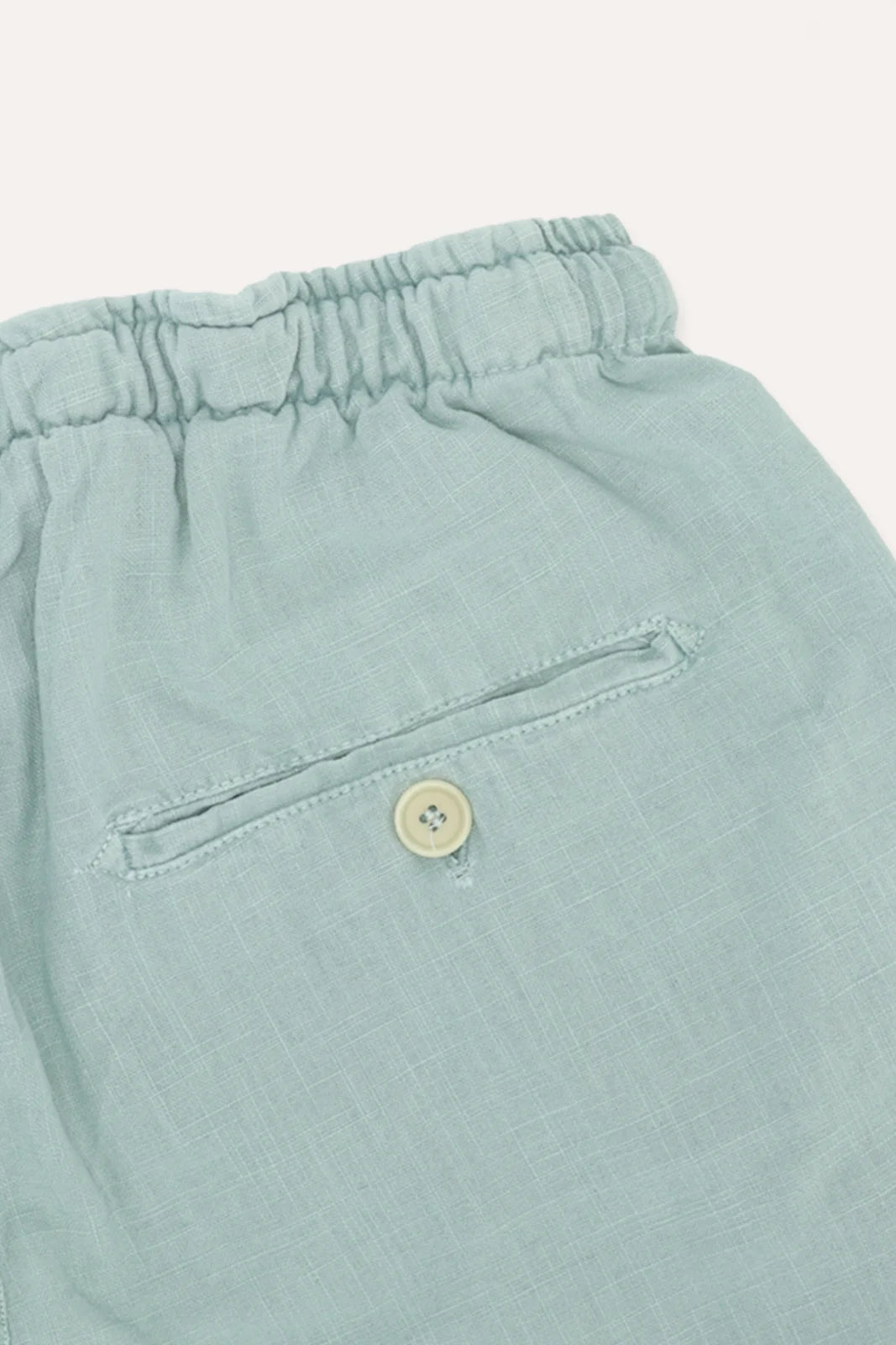 BERMUDAS DE LINO VERDE AGUA