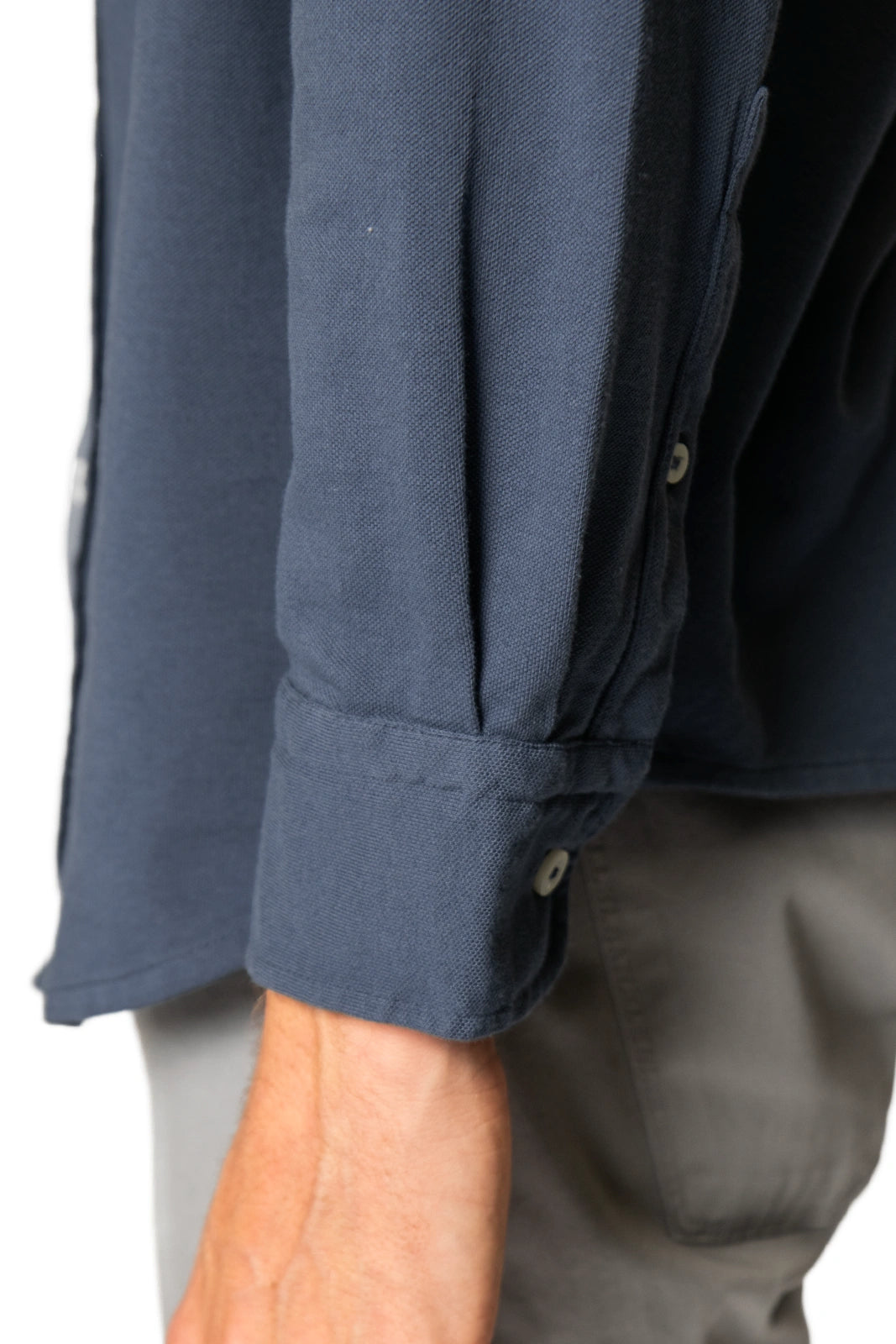 CAMISA PIQUÉ AZUL DENIM