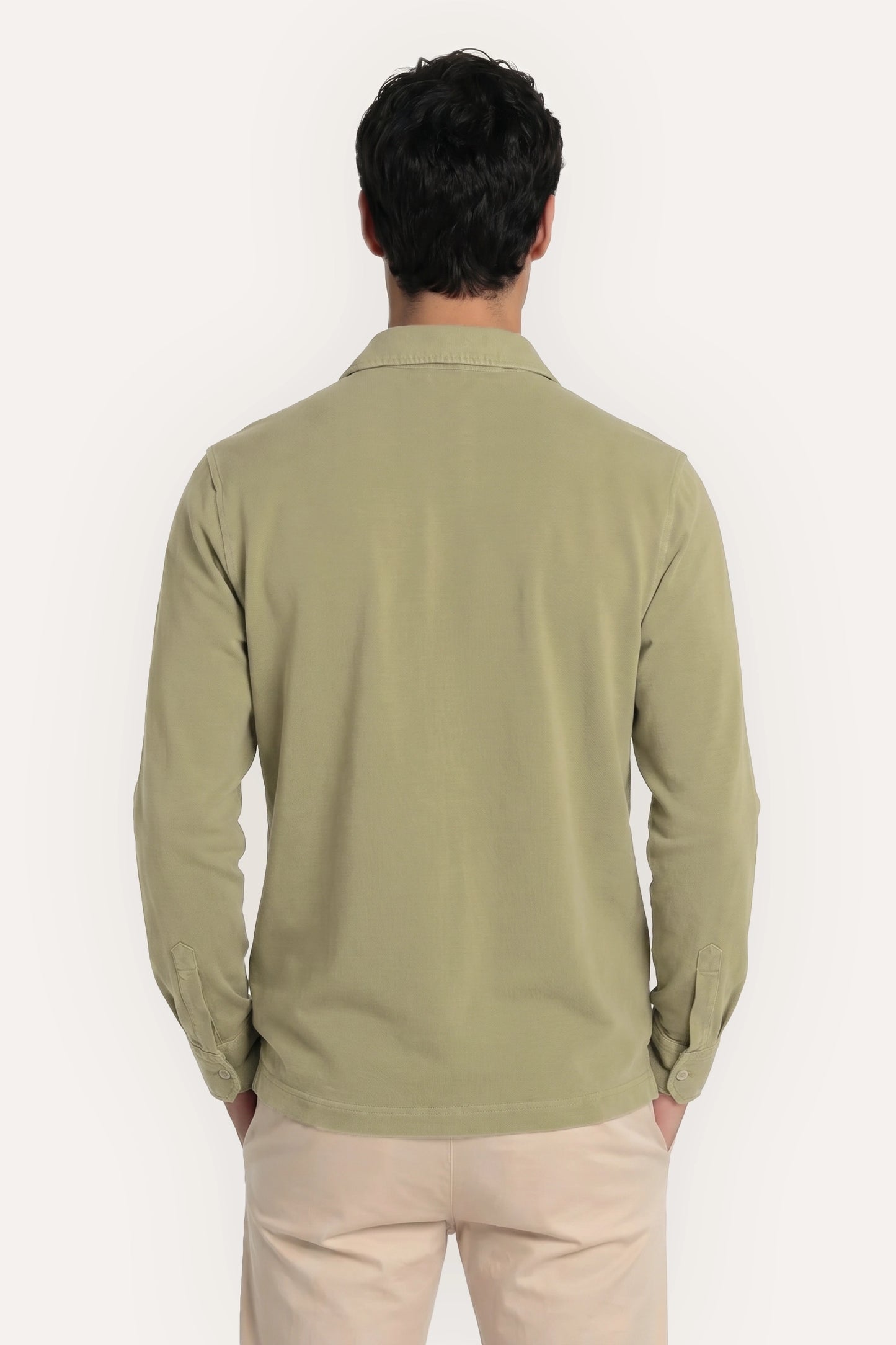 CAMISA JERSEY VERDE OLIVA