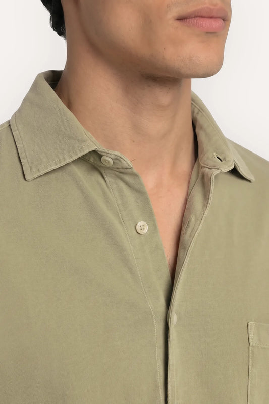 CAMISA JERSEY VERDE OLIVA
