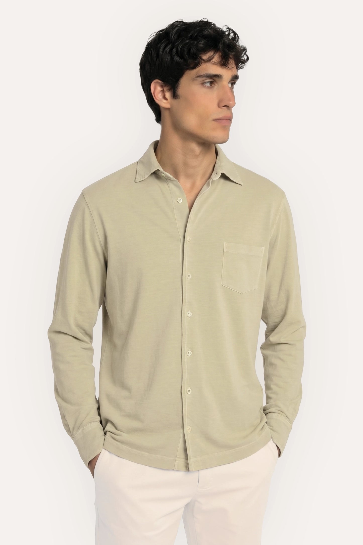 CAMISA JERSEY BEIGE