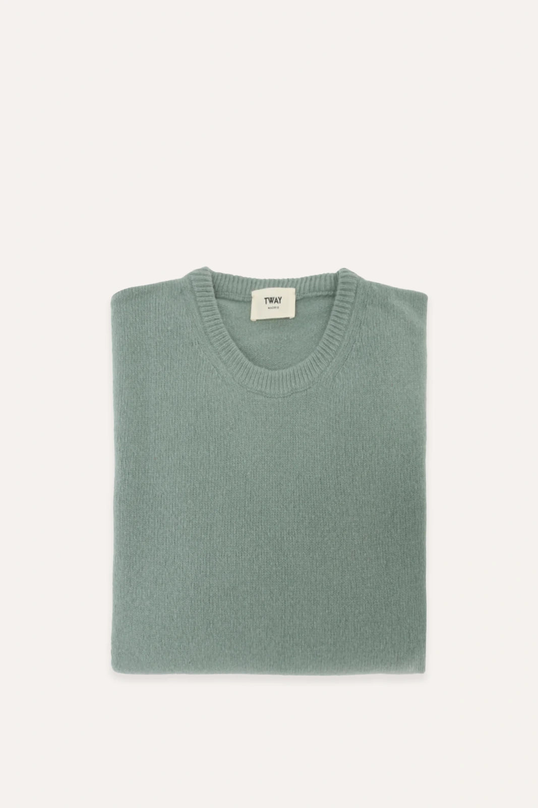 JERSEY CUELLO REDONDO VERDE AGUA