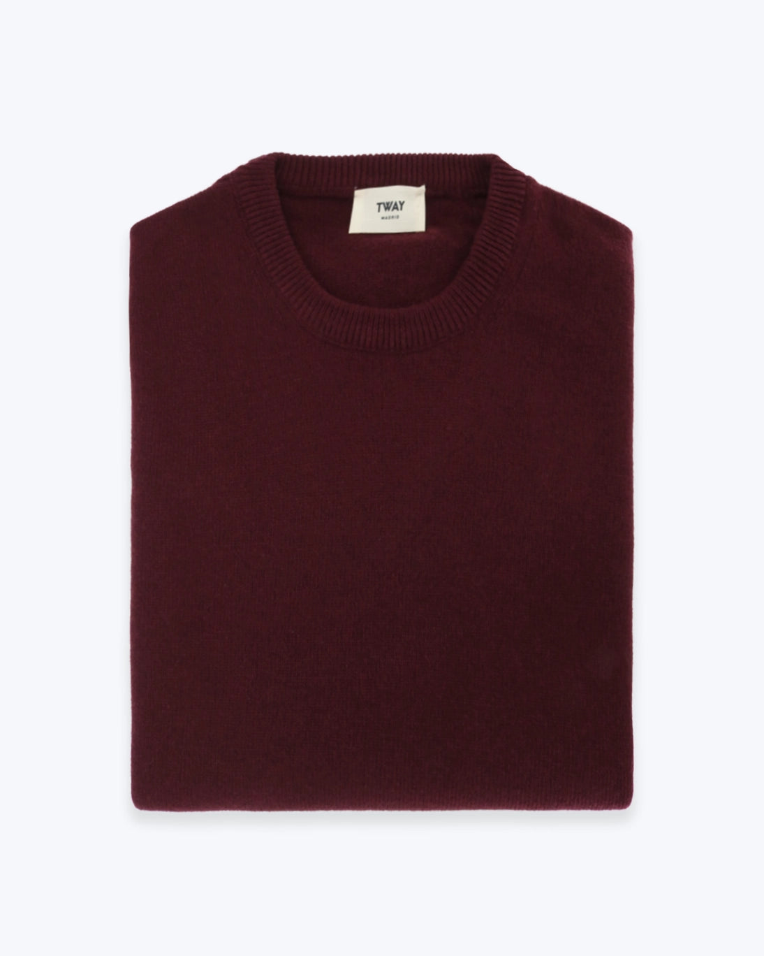 JERSEY CUELLO REDONDO BURDEOS