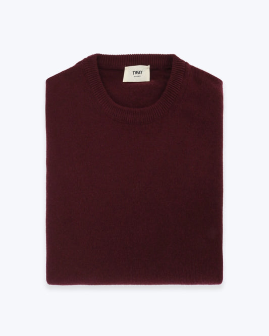 JERSEY CUELLO REDONDO BURDEOS