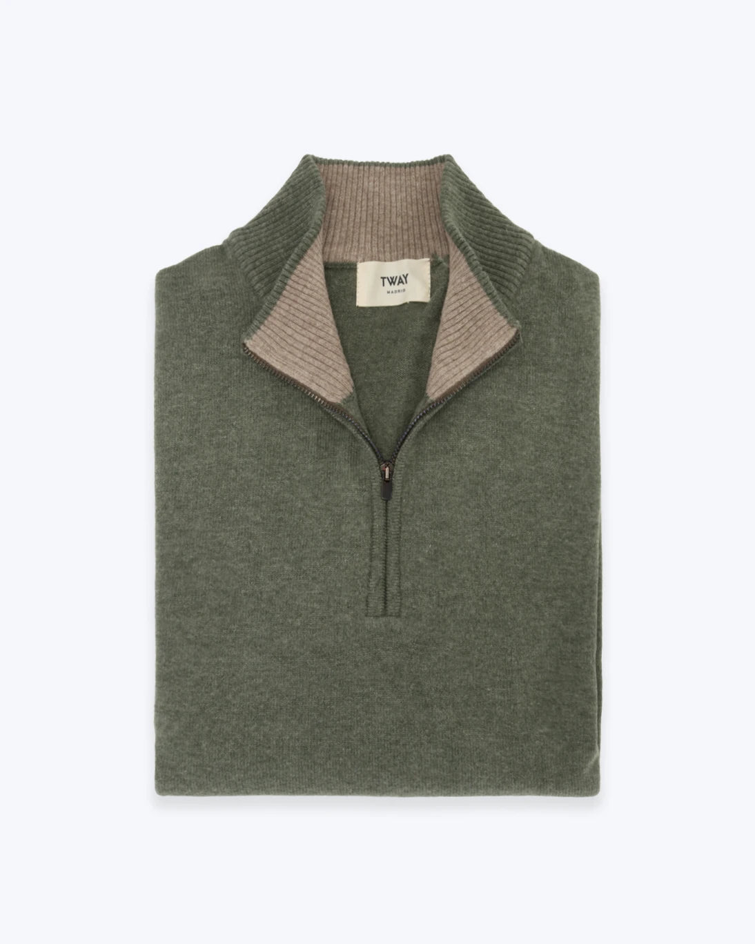 JERSEY SEMI CREMALLERA VERDE