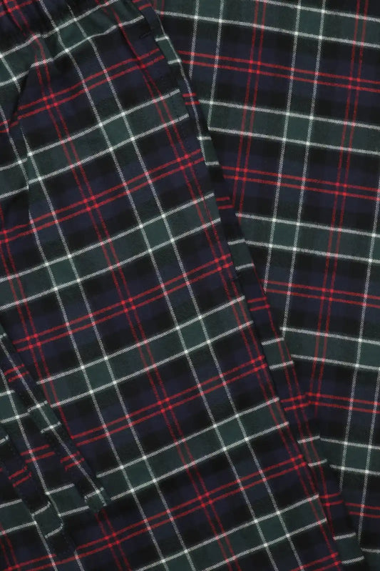 PANTALÓN DE PIJAMA ESCOCÉS AZUL