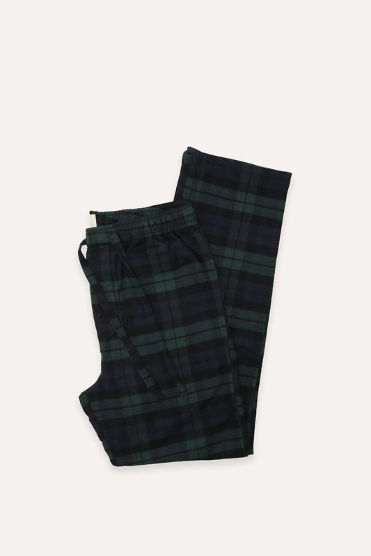 PANTALÓN DE PIJAMA ESCOCÉS AZUL Y VERDE