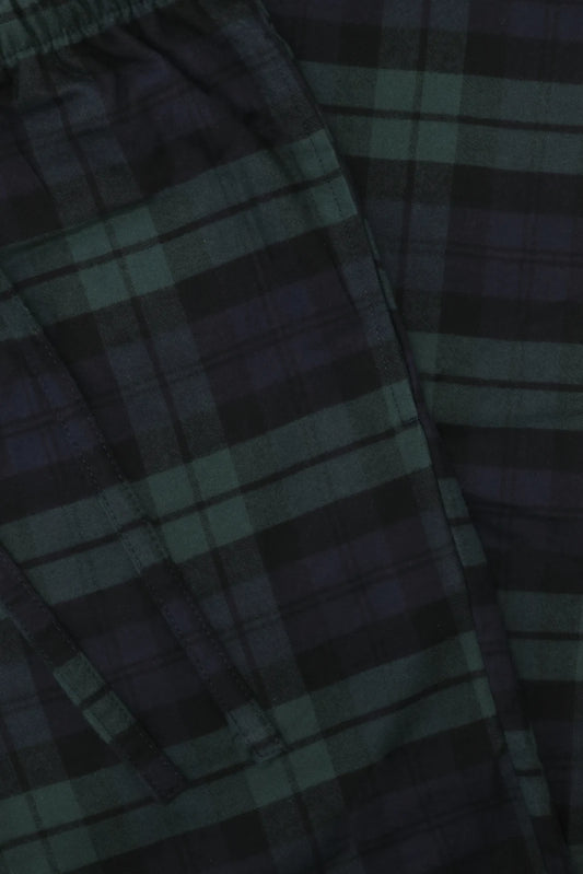 PANTALÓN DE PIJAMA ESCOCÉS AZUL Y VERDE