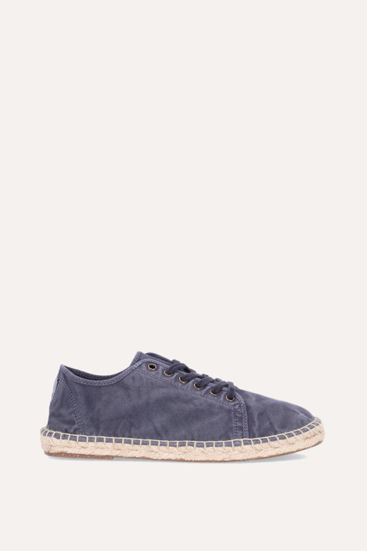 alpargata cordones azul marino natural world tway