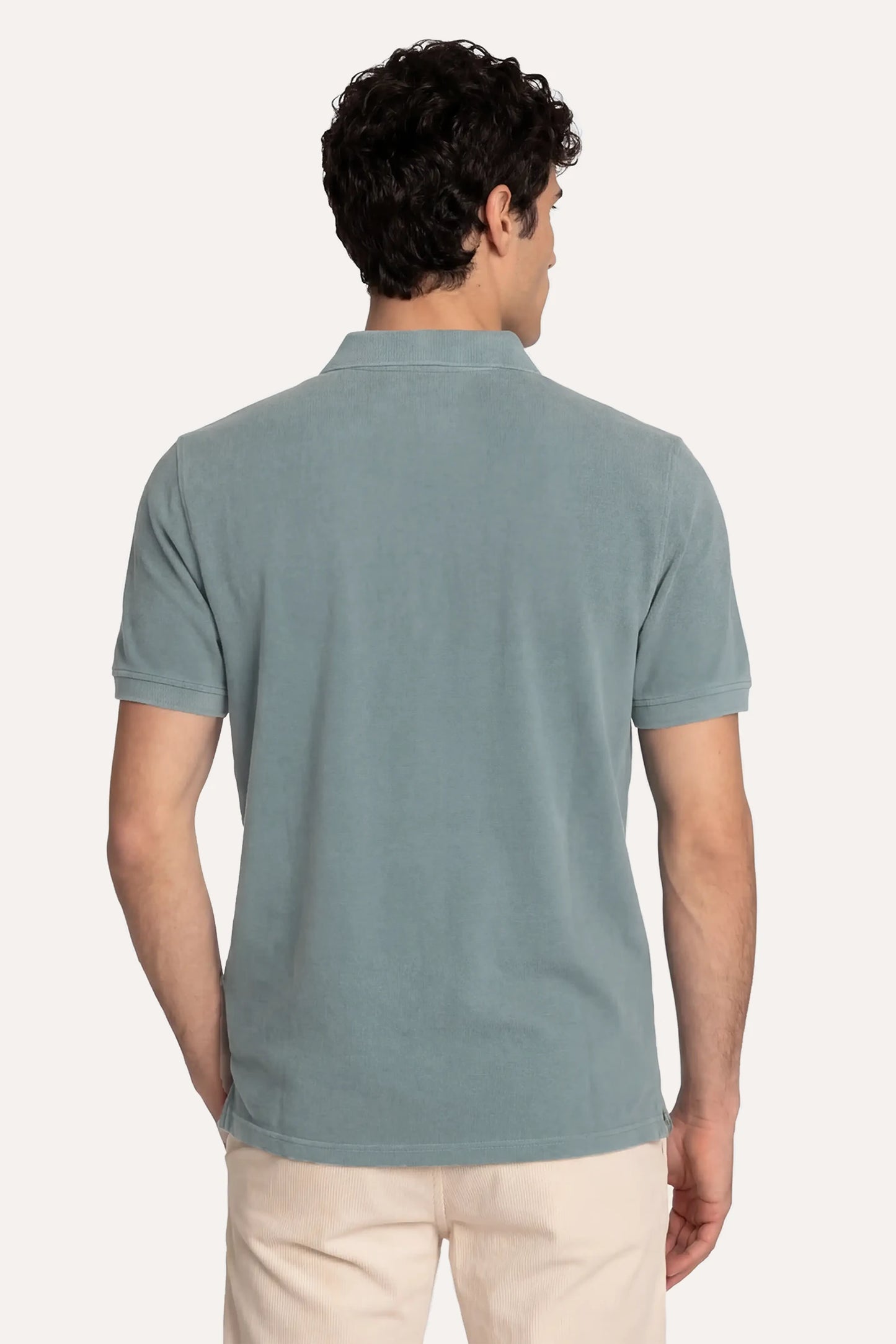 POLO MANGA CORTA PIQUÉ VERDE